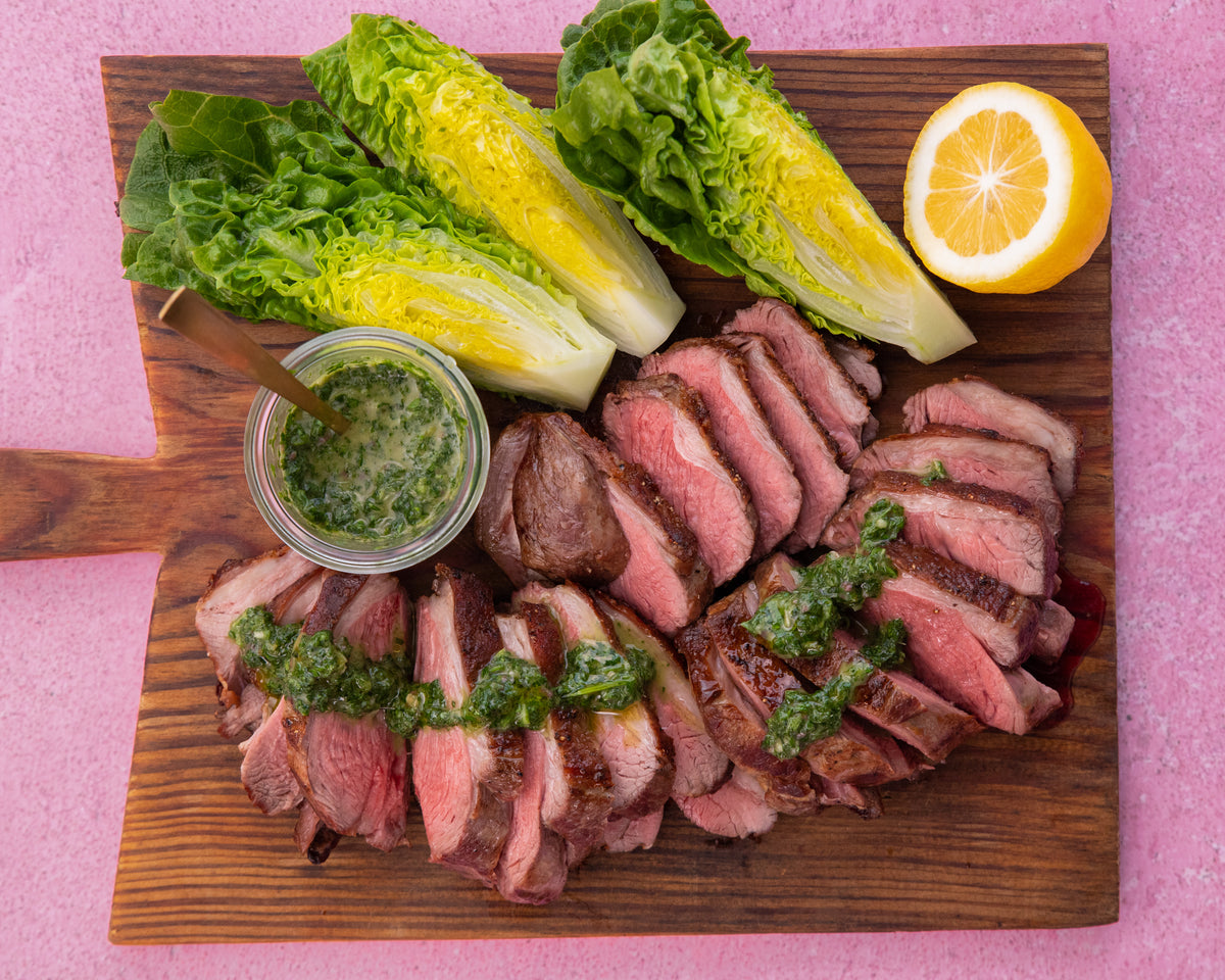 Lamb Rump, Cos & Chimichuri – Airborne Honey
