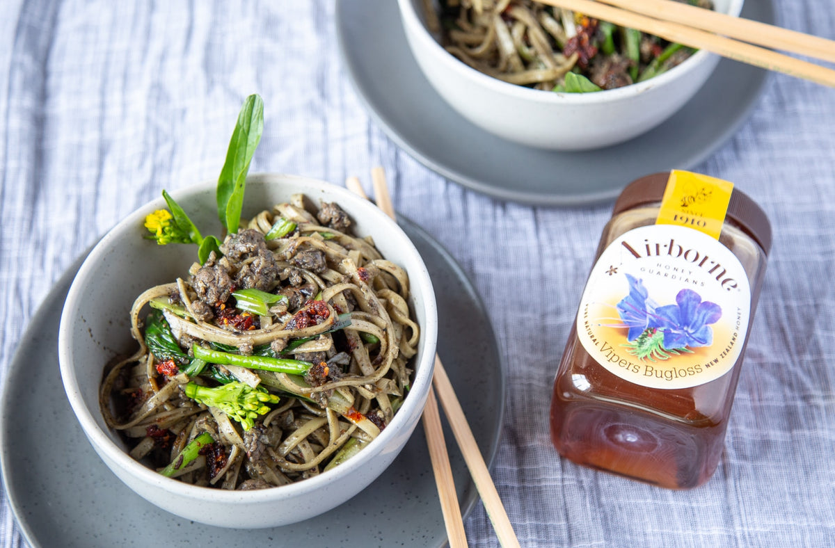 Pork Meatball Sichuan Noodles Recipe | Airborne Honey