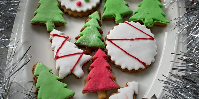 Christmas Honey Sugar Cookies.